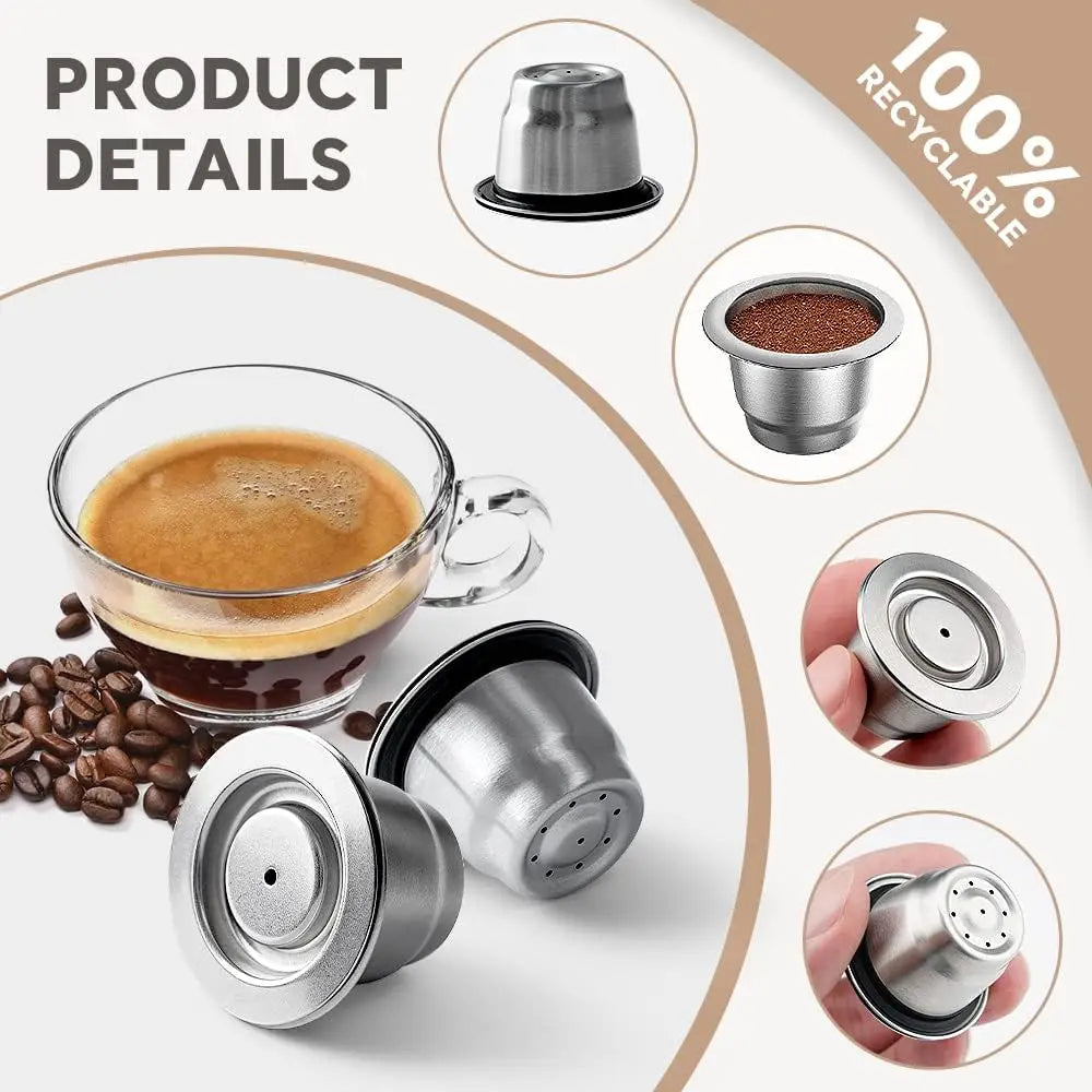 Reusable Coffee Capsule For Nespresso Espresso