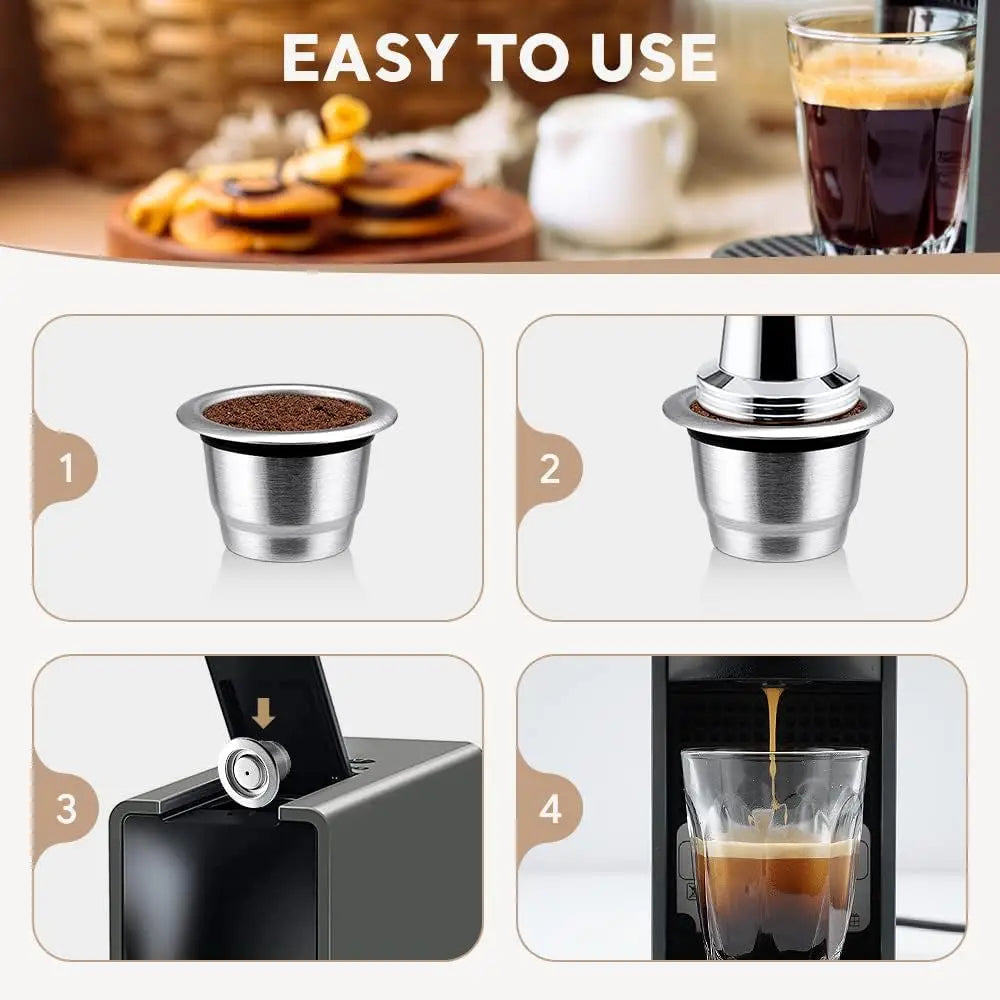 Reusable Coffee Capsule For Nespresso Espresso