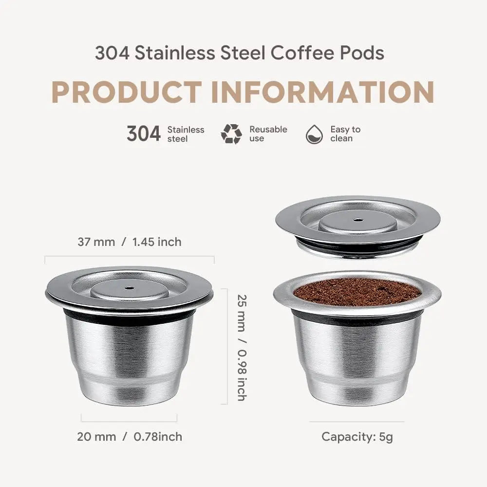 Reusable Coffee Capsule For Nespresso Espresso