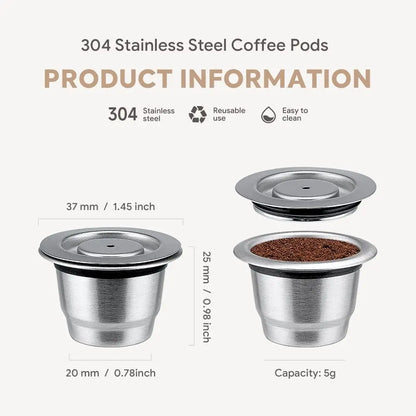 Reusable Coffee Capsule For Nespresso Espresso